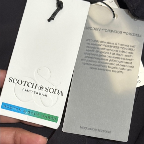 Anthropologie scotch & Soda Black Jumpsuit with Patterned Tie - Picture 11 of 16